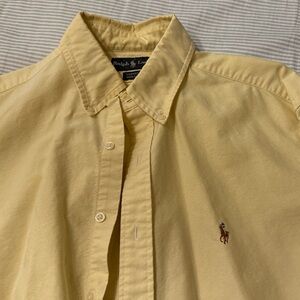 Polo by Ralph Lauren Light Yellow Button Down Shirt